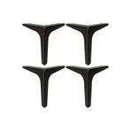 Adem Koç 15 Cm Elegance Lüks Metal Mobilya Koltuk Baza Ayağı Siyah 4 Adet