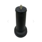 Adem Koç 15 cm Texture Siyah - M8 İnce Diş Dekoratif Mobilya Baza Ayağı