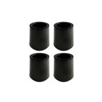 Adem Koç 21 Mm Pvc Sandalye Profil Ayak Pabucu Sessiz Yumuşak - Siyah (4 Adet)