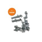 Adem Koç 5/16x40 Akb Anahtar Başlı Civata + Somun + Pul (1 Takım)