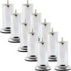 Adem Koç Baza Ayağı Koltuk Ayağı Kanepe Ayağı Mobilya Ayağı Krom 12 cm (10 Adet) - M8 İnce Diş