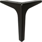Adem Koç Plastik 12 cm Elegance Lüks Metal Mobilya Koltuk Baza Ayağı Dolap Ayağı - Tv Ünitesi Ayağı - Siyah
