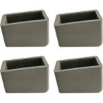 Adem Koç Plastik 20X30 mm Kaydırmaz Merdiven Ayağı Plastiği Merdiven Pabucu (4 Adet)