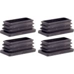 Adem Koç Plastik Dikdörtgen Içe Geçme Profil Tapası (Kutu) 4'lü - 20x60 mm