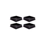 Adem Koç Plastik Kare Içe Geçme Profil Tapası (Kutu) (4 Adet) - 90x90 mm