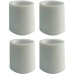 Adem Koç Plastik PVC 21 mm Sandalye Profil Sessiz Yumuşak 4 Adet Ayak Pabucu