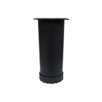 Adem Koç Tablalı Metal Dolap Masa Koltuk Kanepe Ayağı Çap: 60 Mm 15 Cm Texture Siyah