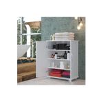 aden home senin evin senin dünyan Beyaz Banyo Dolabı, Banyo Düzenleyici, Tekerlekli Çok Amaçlı Dolap, Ayakkabılık, %100 MDF, MBNY14
