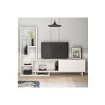 aden home senin evin senin dünyan Beyaz TV Ünitesi, MDF TV Ünitesi, Kitaplıklı TV Sehpa Ünitesi, Beyaz MDF TV Ünitesi Konsol, TVU73