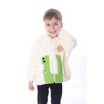 aden kids 1-5 Yaş Kız/erkek Çocuk Peluş Kareli Hırka - Iç Astarlı, Yumuşak Ve Sıcak Tasarım
