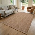 Aden Native Hasır Dokuma Halı | Makinede Yıkanabilir Normal Tabanlı Salon Halısı | Kilim ve Yolluk | Bej | 100 x 200 cm | Model NAT01