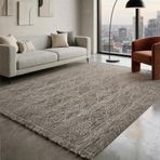 Aden Native Hasır Dokuma Halı | Makinede Yıkanabilir Normal Tabanlı Salon Halısı | Kilim ve Yolluk | Gri | 80 x 200 cm | Model NAT01