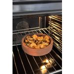 AdenArt 3'lü Toprak Karides-mantar Güveci Pişirme Tavası 18 Cm (AİRFRYER IÇİNDE KULLANILABİLİR)