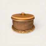 AdenArt El Yapımı Doğal Toprak Güveç Tencere Jumbo Boy 30*15 cm - Kahverengi - 30 x 15 cm