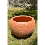 AdenArt Toprak Saksı Dekoratif Küre Büyük Boy 35x40 (TABAKLI)