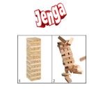 Adenim 54 Parça Denge Oyunu Jenga Ahşap Büyük Boy