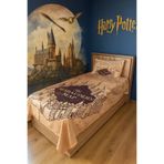 adenkahome Harry Potter Desenli , Tek Kişilik Pike Takımı 160x220 cm , (ÇARŞAFSIZ) Yatak Örtüsü