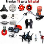 Ader Premium 15 Parça Full Paket Wedoo 3.3 Hp Sırt Çantalı Ot Kesme Çapa Makinesi