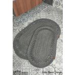 ADES HOME DESİGN Jüt 2'li Paspas, Banyo Paspası, Kapı Önü Paspası, Balkon Paspası, Paspas Takımı