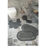 ADES HOME DESİGN Jüt,Banyo Takımı,Banyo Seti,Banyo Paspası, Paspas Takımı,Makyaj Sepeti,Deterjan Sepeti,Klozet Paspas