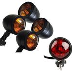 Adet/takım Motosiklet Dönüş Sinyalleri Arka Park Lambaları Fren Stop Lambası Cafe Racer Bobber Chopper Için (Yurt Dışından) - Aydınlatma Ürünleri oto