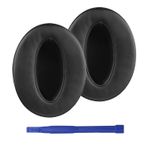 Adhiper HD 450BT Kulak Yastığı için Uyumlu HD 4.50BT, HD 4.50BTNC, HD 4.40BT, HD 350BT Kulak üstü Kulaklık, Kulak Yastıkları ile Yüksek kalite Protein Deri&Ses Geçirmez Sünger(Siyah)