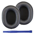 Adhiper WH-1000XM5 kulaklık dolgusu, Sony WH-1000XM5 kablosuz Bluetooth kulaklık, yumuşak protein deri ve hafızalı köpükten yedek kulak yastığı (dikiş, siyah)