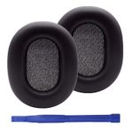 Adhiper WH-1000XM5 kulaklık dolgusu, Sony WH-1000XM5 kablosuz Bluetooth kulaklık, yumuşak protein deri ve hafızalı köpükten yedek kulak yastığı (siyah)