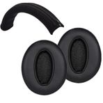 Adhiper Yedek Kulak Pedleri ve Kafa Bandı uyumlu Sennheiser HD 450BT, HD 4.50BTNC, HD 4.40BT, HD 350BT, HD 4.30G Kulaklıklar,için Kolay Temizlenebilir Kafa Bandı, Protein Deri Kulak Pedleri