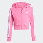 adidas 3 Stripes French Terry Full Zip Cr Kız Çocuk Pembe Kapüşonlu Ceket - 11 - 12 Yaş - Çok Renkli