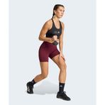 adidas 3 Stripes Studio All Me Booty Short Leggings Kadın Bordo Tayt - HZ0870-001