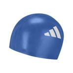 Adidas 3-stripes Swim Cap Kids - Royal Blue/white Çocuk Bonesi Ia8304 Mavi