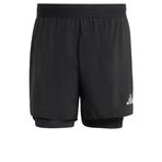 adidas Adi365 Running Essentials 2İn1 Spor Şort Siyah, M, KA4331, black, Erkek
