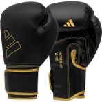 Adidas ADIH80 Hybrid 80 Boks Eldiveni Kick Boks Eldiveni Siyah Altın - Siyah - Sarı - 10 oz