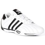 adidas Adiracer Lo Erkek Core Siyah Canlı 3 Şeritli Lg Spor Ayakkabı, Beyaz Siyah, 7 Women/6 Men