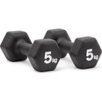 Adidas ADWT-11405-NL 2x5 Kg Neopren Dambıl - Siyah