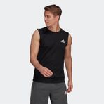 Adidas Aeroready Designed To Move Sport 3-Stripes Erkek Siyah T-shirt