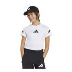 adidas Baskılı Beyaz - Siyah Kız Çocuk T-Shirt JD1317-JG Z.N.E BABY T