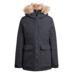 adidas Bayan Paveric Kürk Parka Ceket, Siyah, XS