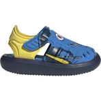 adidas Bebek Sandalet IH1233-WATER Mavi - Sarı - Siyah Renkli Kaymaz Tabanlı Spor Terlik