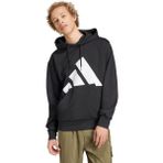 adidas Big Logo Fleece Erkek Siyah Kapüşonlu Sweatshirt - M