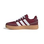adidas BREAKBASE J Unisex Çocuk Ayakkabı Düşük Taban (Futbol Dışı), collegiate burgundy/ftwr white/shadow red, 38 2/3