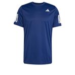 adidas CLUB 3STR TEE Erkek Kısa Kollu Tişört, dark blue, L