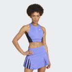 adidas Crop Top Pro Kadın Mavi Yuvarlak Yaka Atlet