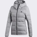 Adidas CZ1385 Helionic Gri Kadın Mont