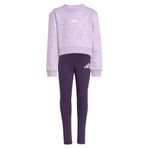 adidas Düz Açık Mor Kız Çocuk Eşofman Takımı Jw2421 Lg Glam Set, 116 cm, 5003291567, Açık Mor, kız-çocuk