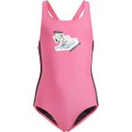 adidas Dy Min 3s Suit Çocuk Mayo IT8613 - Pembe - 1 - 2 Yaş