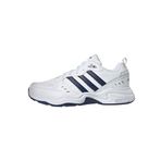 Adidas EG2654 Fundamental Ftwwht Dkblue Msilve Erkek Beyaz Lacivert Spor Ayakkabı