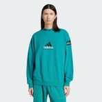 adidas EQT Reflective Crewneck Erkek Sweatshirt Mavi M