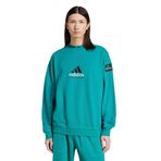 adidas EQT Reflective Crewneck Erkek Sweatshirt Mavi S